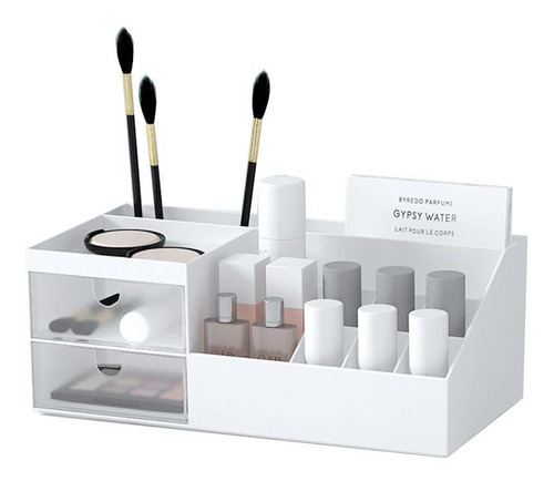 Afoobezos Organizador De Maquillaje Blanco Lindo Organizado