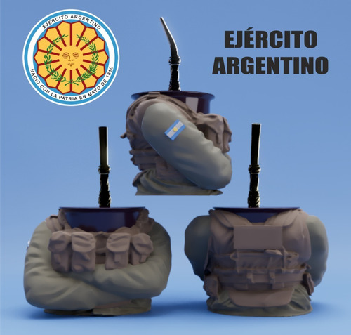 Stl Archivo Mate Ejercito Argentino