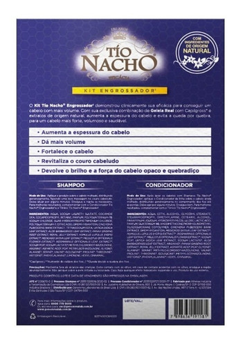Kit Tio Nacho Engrossador 1 Shampoo 415ml + 1 Cond 200ml