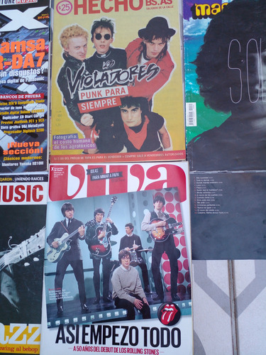 The Mix Rolling Stones Los Violadores Calamaro 6 Revistas (Usado)