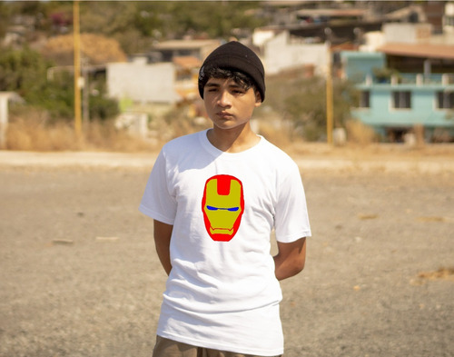 Iron Man Playera Hombre Mujer Camiseta Avengers Algodón