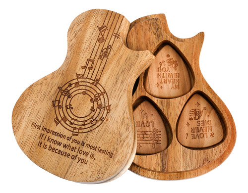 Bekith Soporte Para Pua Guitarra 3 Madera Caja Regalo Musica