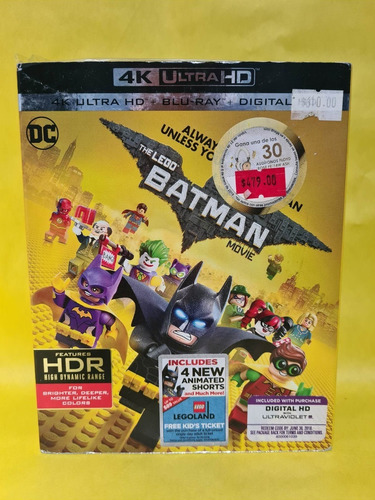 Bluray 4k + Br / The Lego Batman / Slipcover / Animación