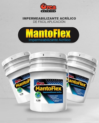 Manto Flex Negro Pintura Impermeabilizante Galon