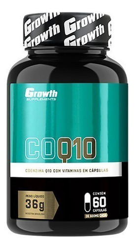 Coenzima Q10 (60 Caps) - Growth Supplements Sabor Sem Sabor