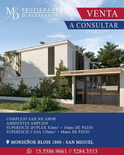 Duplex En Venta De Pozo En San Miguel 