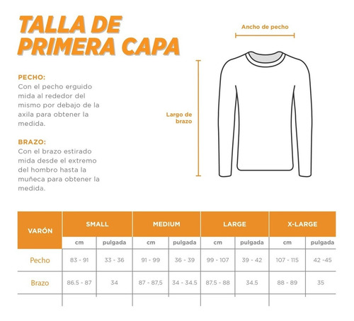 Primera Capa Polera Manga Larga Deportivo Polar Hombre