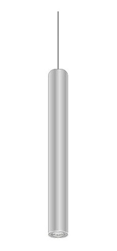 Lampara Colgante Moderna Tubo Led 35cm 1 Luz Gu10 Platil Ace