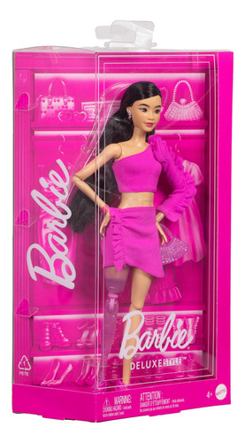 Barbie Muñeca Deluxe 2 Traje Barbiecore Rosa Ews
