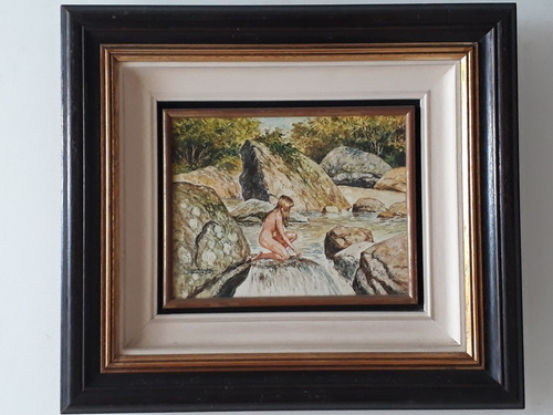 1255- Oscar Palácios Ose 40x36cm Com Moldura. Iracema. (Usado)