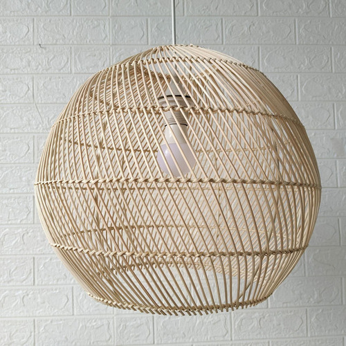 Rattan Lâmpada Sombra Cesta Lustre Lâmpada Sombra