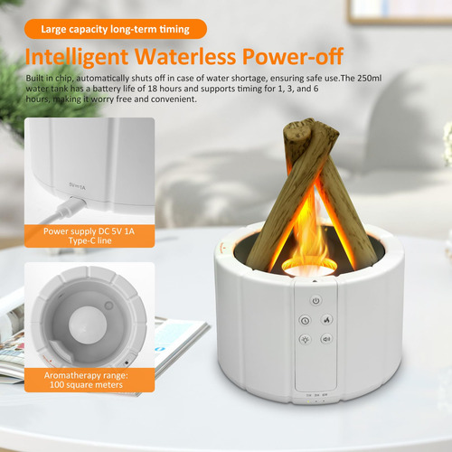 Campfire Difusor De Fuego De Llama De 250 Ml, Difusor De