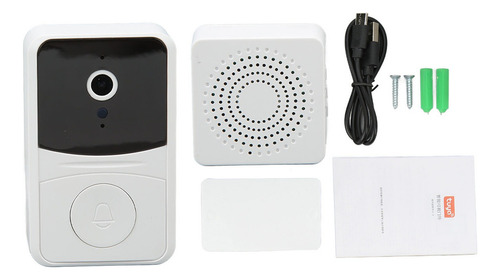 Cámara De Vídeo Con Timbre Wifi Hd De 2 Vías, Inalámbrica Y