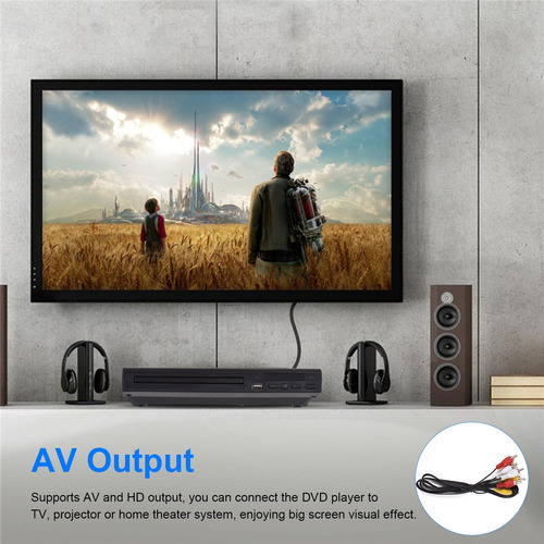 Reproductor De Dvd Home Cd Multimedia Digital Av Dvd-225