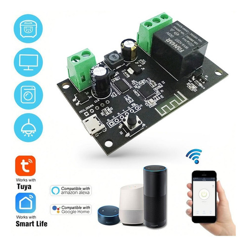 Relay Interruptor Controlador Wifi 1 Canal Tuya Ty-diy-s01