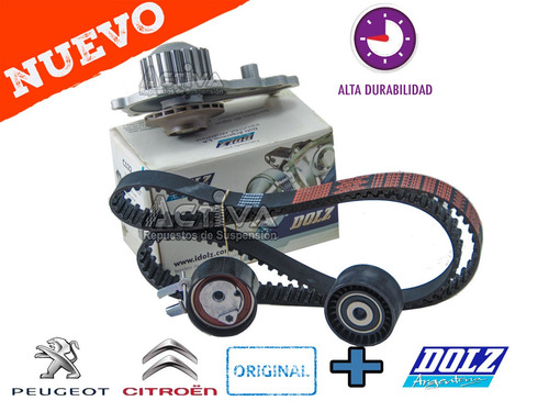Kit Distribucion Original Peugeot 207 1.4 Hdi + Bomba De Agu