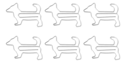 Clips De Papel Con Forma De Perro, 100 Unidades, De Metal Ch
