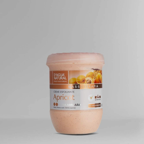 Creme Esfoliante Apricot Média Abrasão 650g D'agua Natural