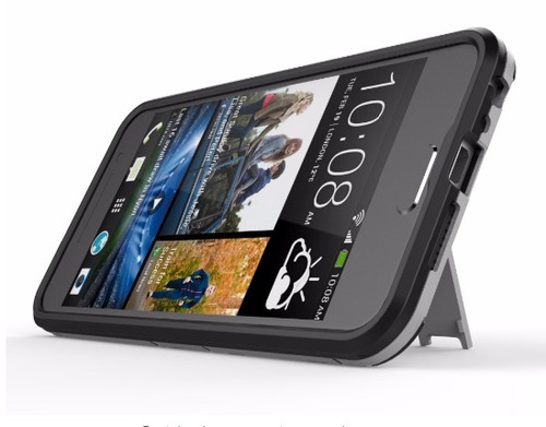 Imagen 7 de 7 de Case Protector Cover Touch Armor Ironman Plateado Htc A9