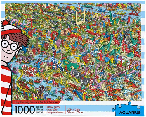 Rompecabezas De Dinosaurios De Where Is Waldo 1000 Piezas