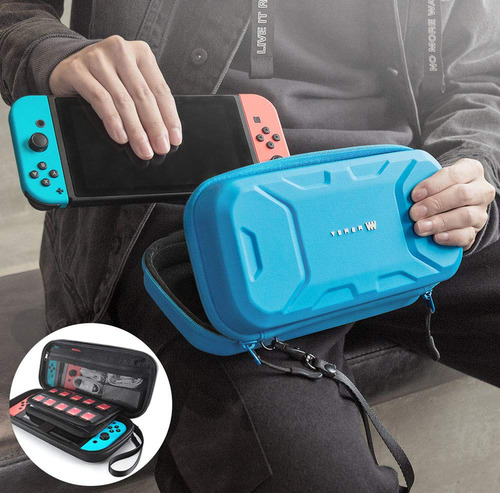 Funda De Transporte Mumba, Para Nintendo Switch , Azul