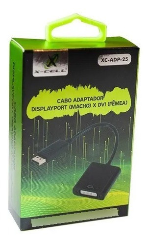 Imagem 2 de 2 de Adaptador Displayport M X Dvi F Xc-adp-25 X-cell