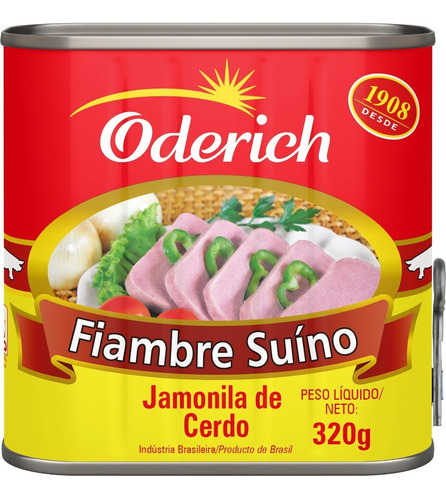 Kit 2 Fiambre Suíno 320g Oderich