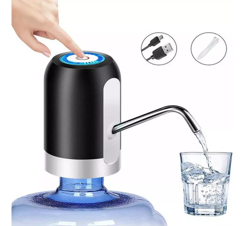 Dispenser Para Bidon Agua Usb Facil De Usar Bombeador 