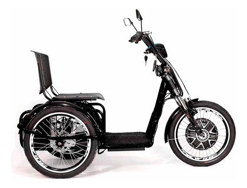 Triciclo Elétrico - Village Pam - 800w - Preto - Plug And M