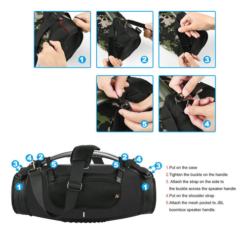 // Funda Protectora De Bocina Portátil Para Jbl Boombox 3