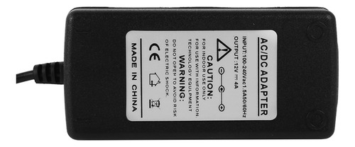 Cargador Ac A Dc Para Tira Led Y Monitor Lcd, 12v 4a 48w