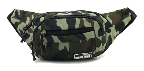 Riñonera Alpine Skate Camuflada Lisa Urbana Caminata Bici