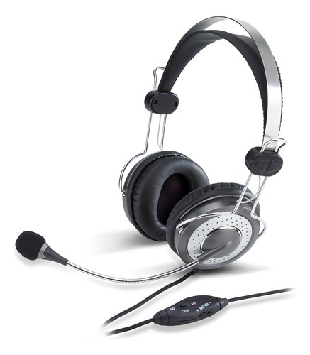 Auriculares/diadema Con Microfono Genius Hs-04su Color Gris