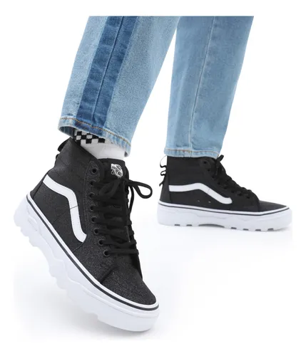 Zapatos vans clearance color negro brillante