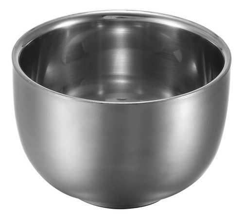 Taça De Barbear Masculina Prateada Em Aço Inoxidável Barber