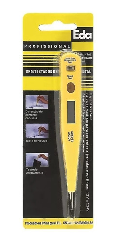 Teste Chave De Voltagem 220v Digital Multiuso Ac/dc 8rm Eda