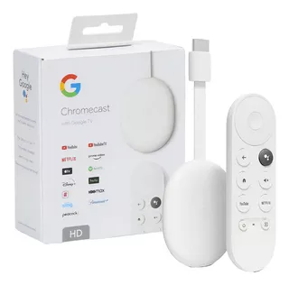 Google Chromecast GA03131-US 4ª geração de voz HD 8GB branco com 1.5GB de memória RAM