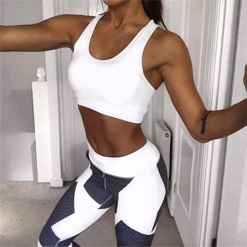 Lycra Leggings Deportivo Tiro Alto - Blanco Ref. 1045