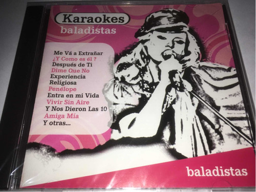 Karaokes Baladistas Cd Nuevo Original Cerrado
