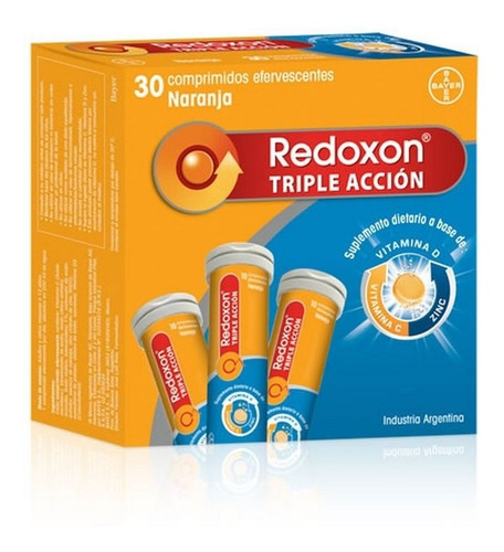 Suplemento Redoxon Triple Acción X 30 Comp Efervescentes