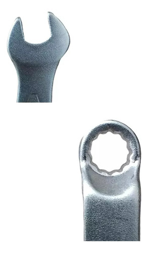 Llave Combinada Fija 12mm Cromo Vanadio Lüsqtoff L3006 Color Plateado