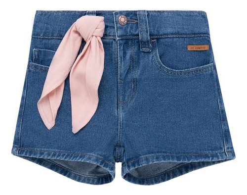 Short Con Pañoleta Para Bebé Niña