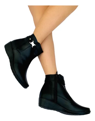 Botines De Piso Y De Piel Natural Para Mujer Cuotas sin inter s