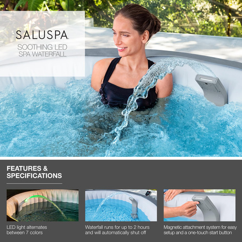 Bestway Saluspa Característica De Cascada Con Luces Led