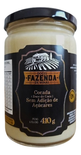 Cocada Diet Fazenda De Minas 410g