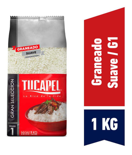 Arroz Tucapel G1 Gran Selección Largo Suave 1 Kg