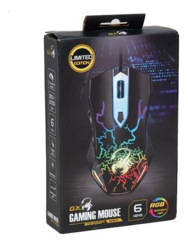 Mouse Gamer Genius Scorpion Spear Rgb 800-1600-2000 Dpi Cor Preto
