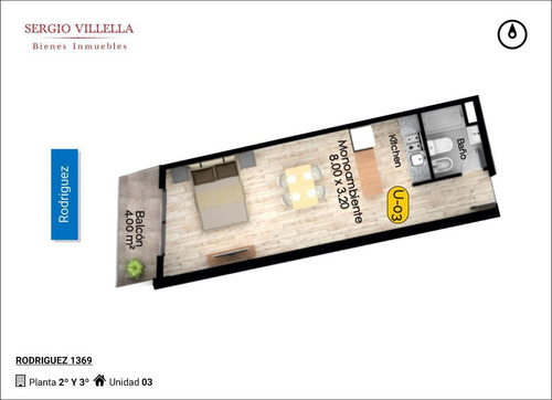 Imagen 10 de 12 de Monoambiente En Venta En Rosario