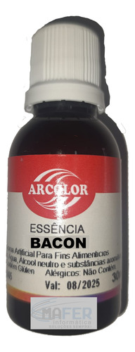Essência Alimentícia Bacon 30ml Arcolor 12 Unidades