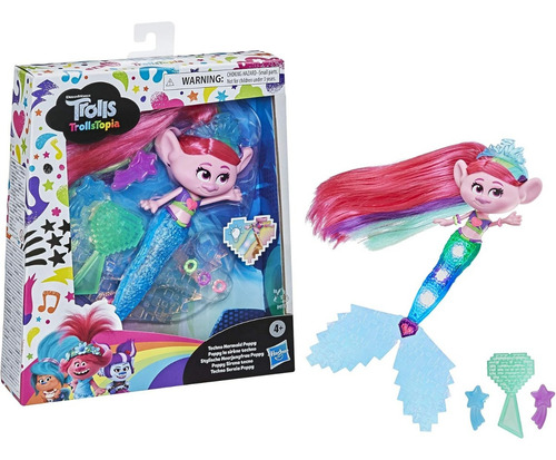 Poppy Trolls Sirena Tecno Dreamwor Trollstopia Hasbro